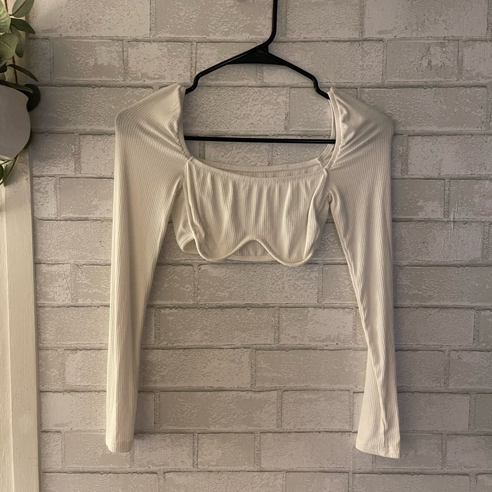 SHEIN long sleeve crop top